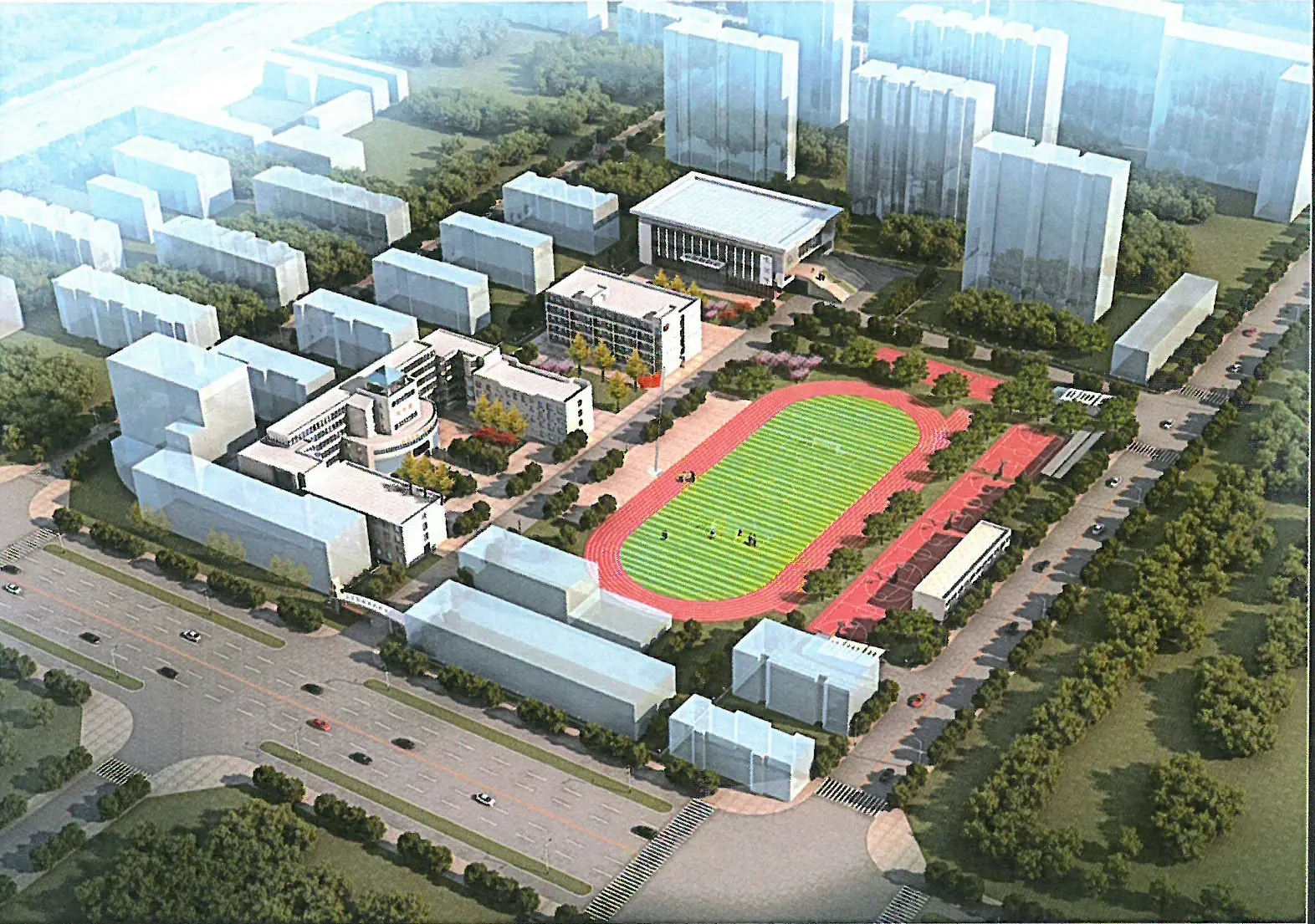 关于山东聊城第六中学的繁森精神传承教育基地项目的建设工程规划许可证的许可前公告