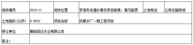 聊自然资规公示字[2019]0201